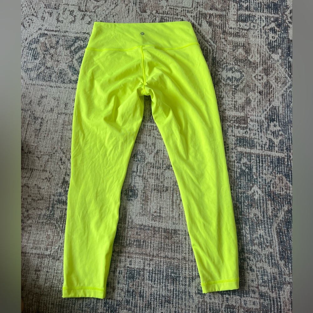 Lululemon Athletica Neon Yellow Leggings